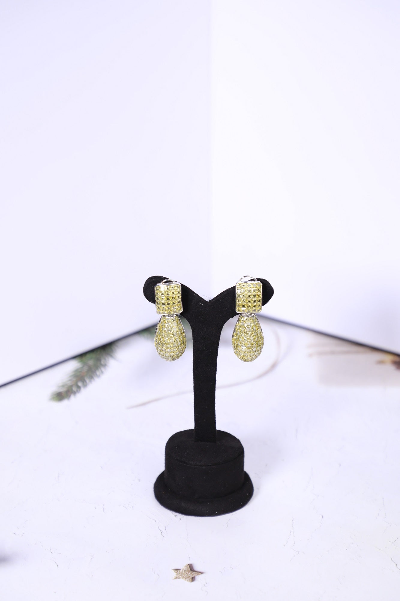 Yellow Diamond Tear Drops