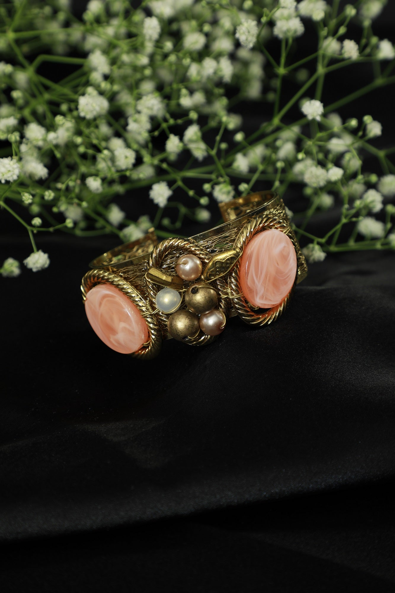 Mother of Pearl Gold Bangle