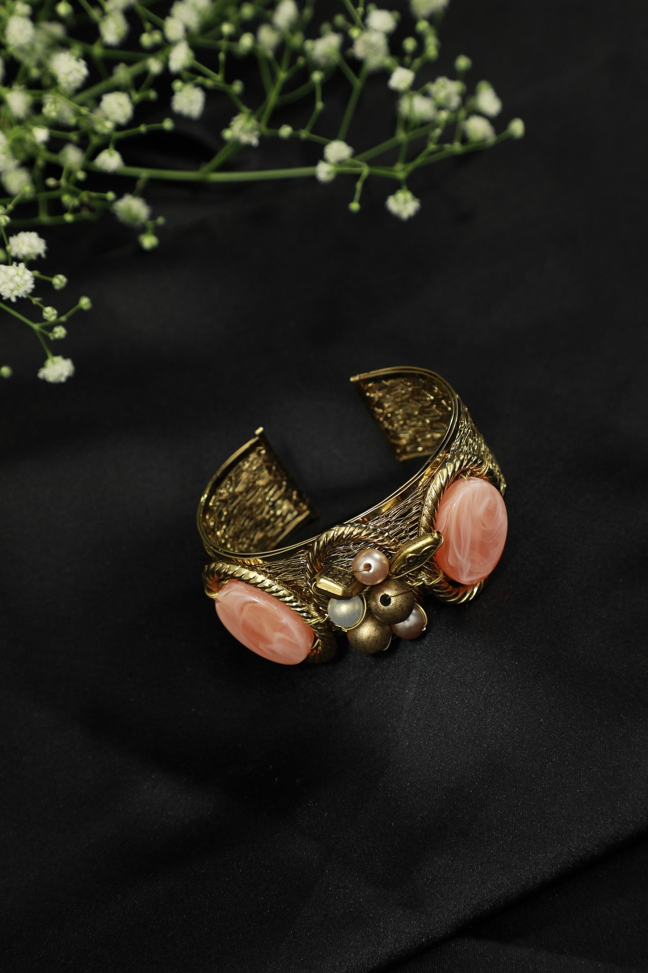 Mother of Pearl Gold Bangle