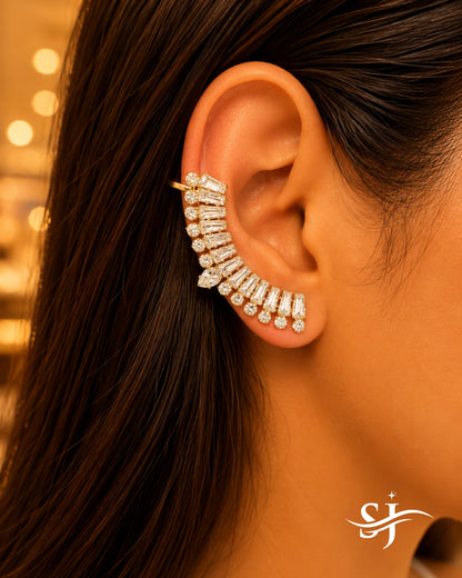 Celeste Baguette Ear Cuff