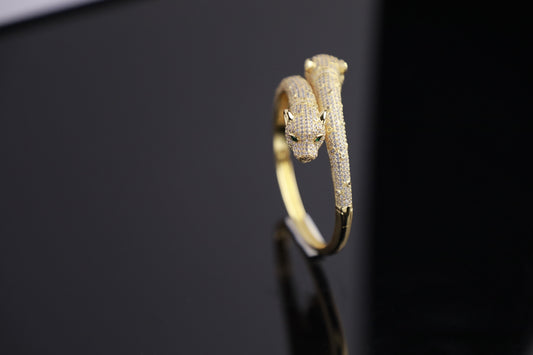 Emerald-Eyed Panther Bracelet