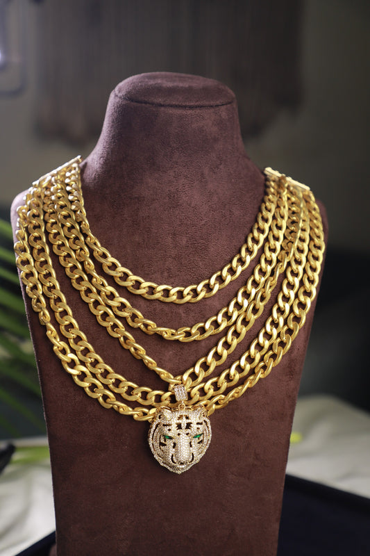 Jaguar Multi Layered Gold Neckpiece