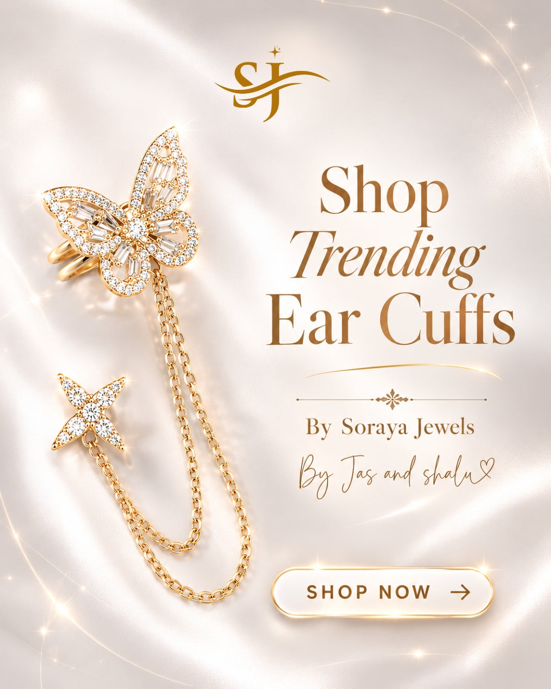 Celeste Baguette Ear Cuff