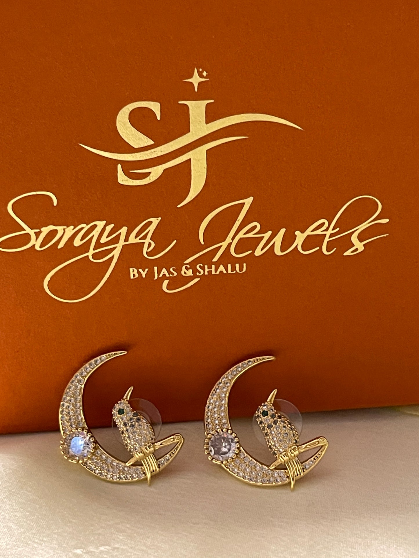Moon and Stones Earrings