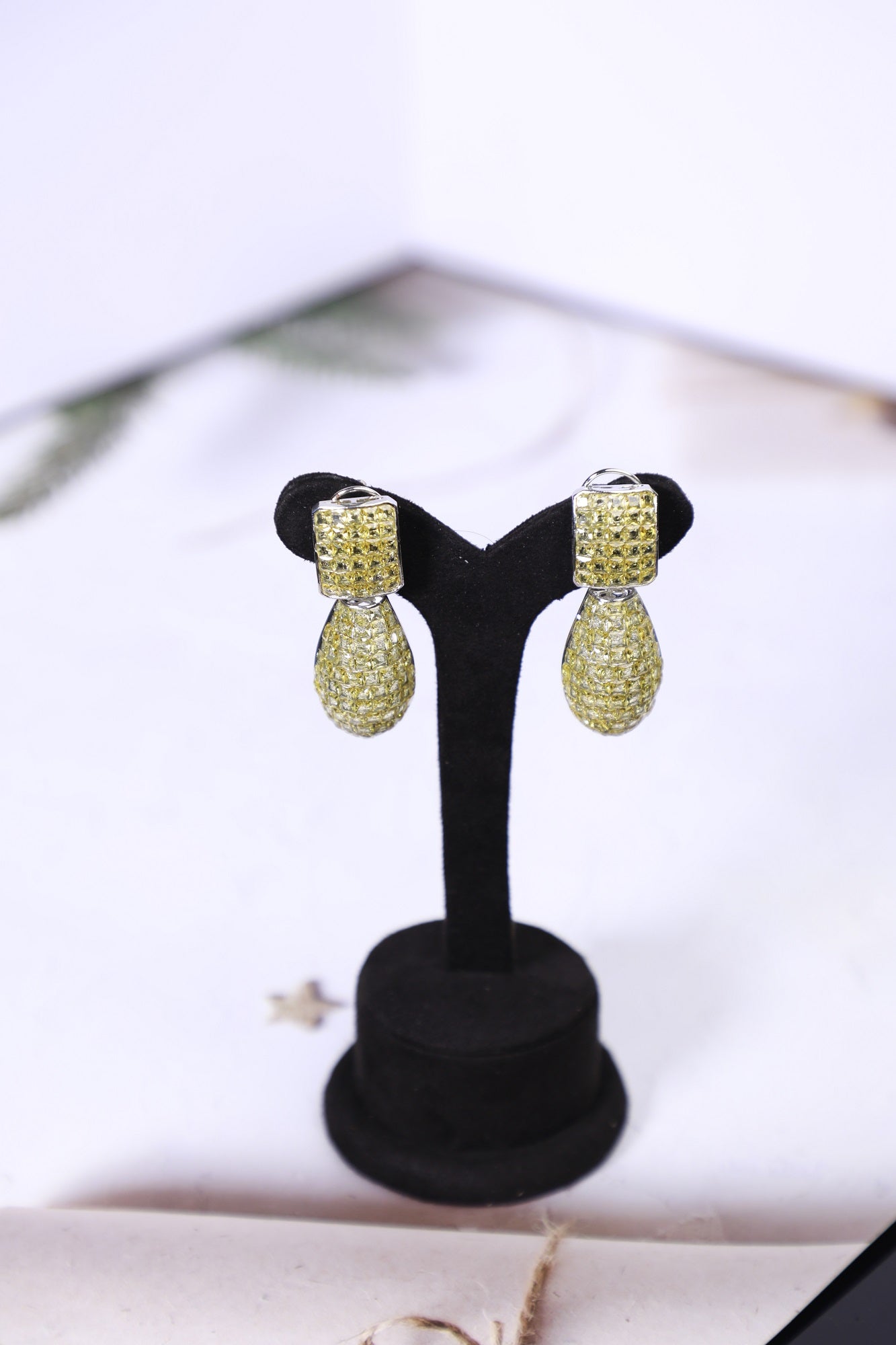 Yellow Diamond Tear Drops