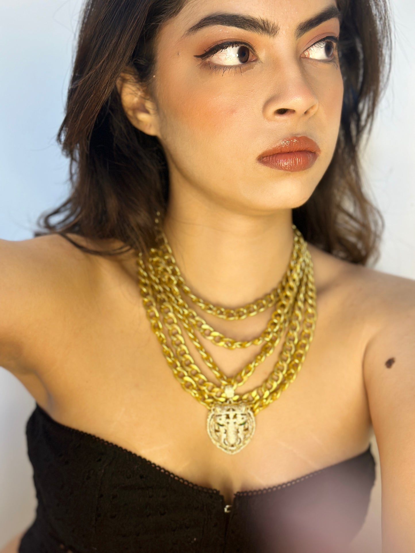Jaguar Multi Layered Gold Neckpiece
