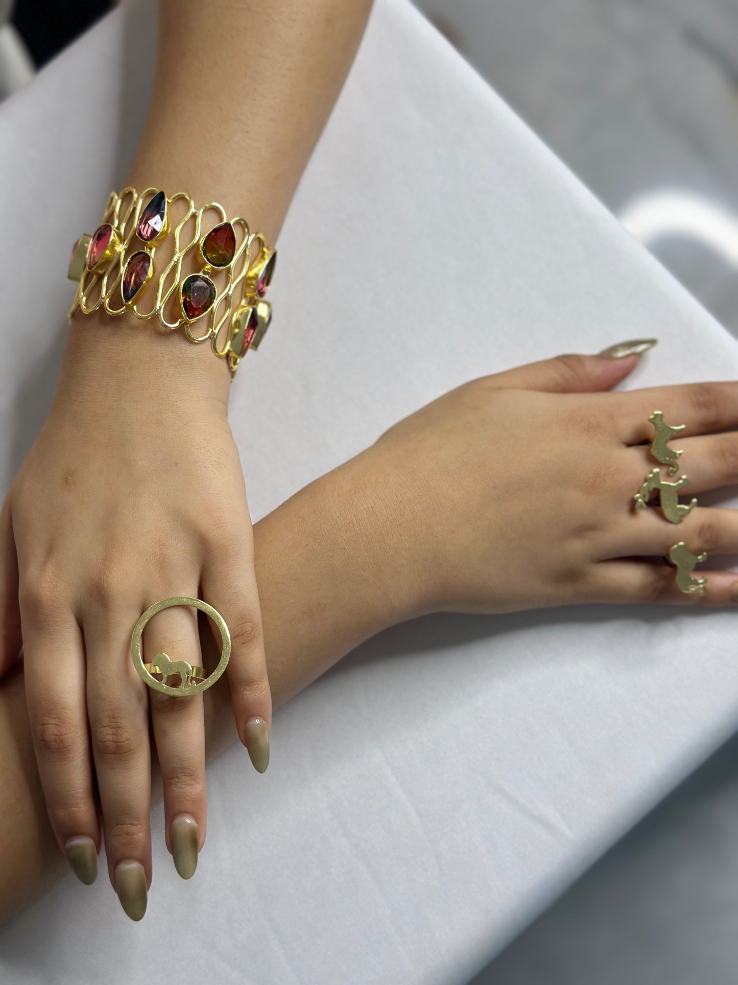 Golden Adjustable Hand Cuff