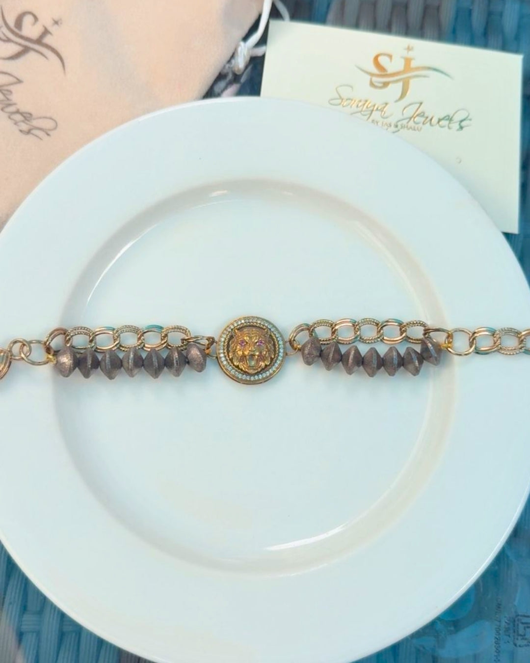 Lion Theme Statement Bracelet (3 Designs)