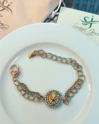 Lion Theme Statement Bracelet (3 Designs)