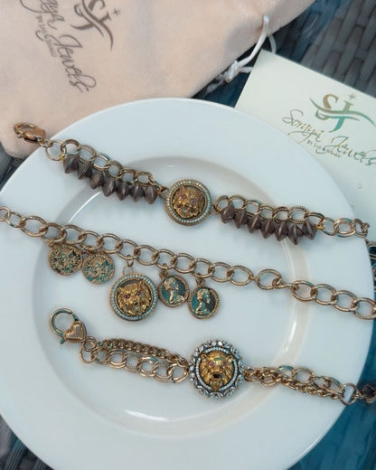 Lion Theme Statement Bracelet (3 Designs)
