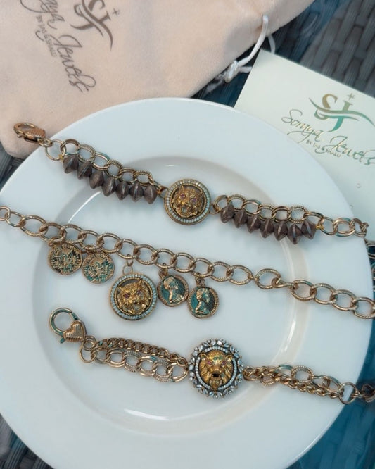 Lion Theme Statement Bracelet (3 Designs)