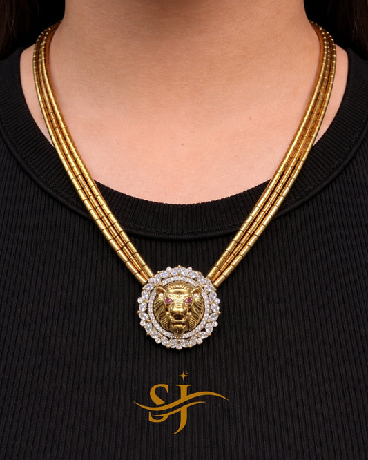 Royal Lion Pendant Neckpiece